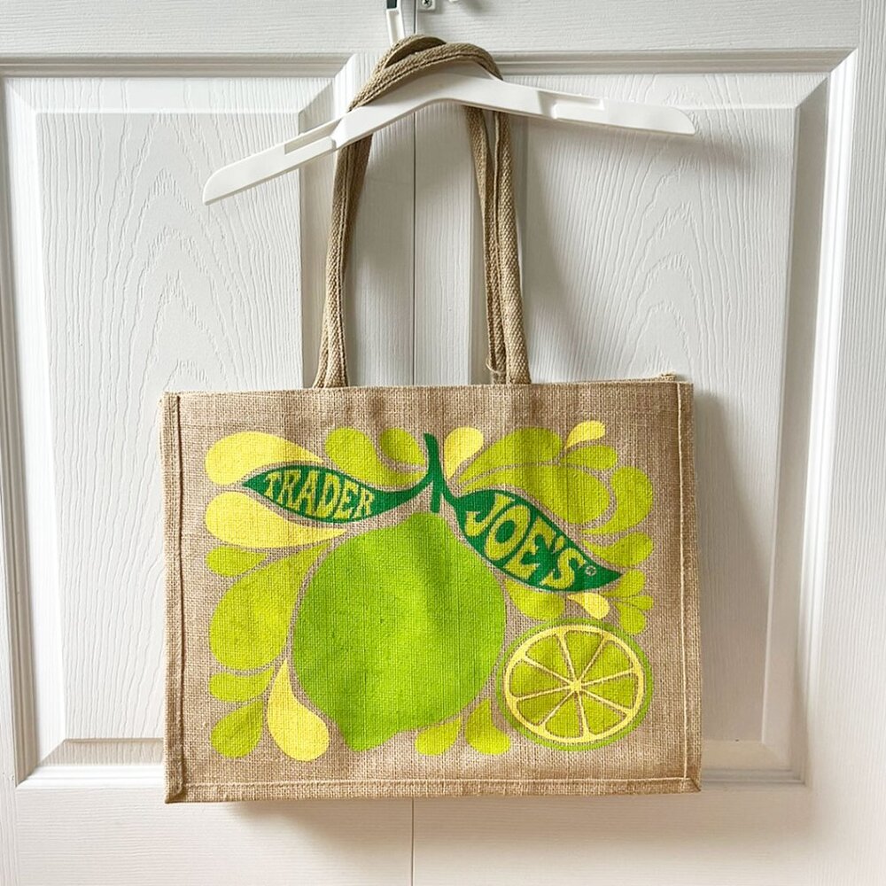 New Trader Joe’s Citrus Jute Bag - Lemon And Lime… - image 8